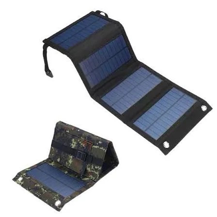 پنل خورشیدی تاشو همراه 20 وات – سری تاکتیکال (فروش عمده) - کارتن 24 تایی