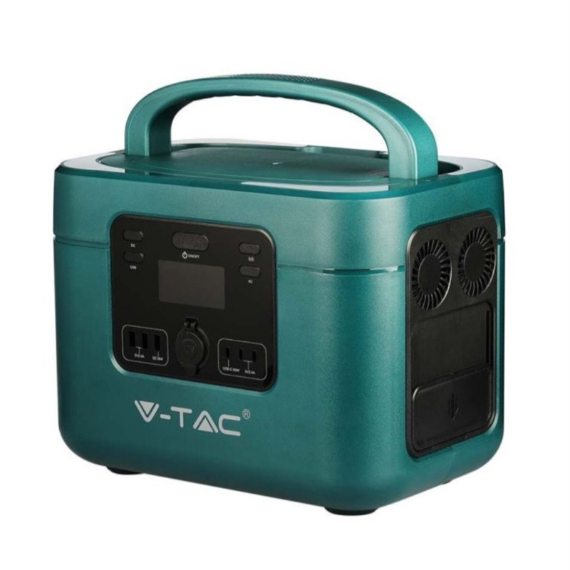 پاور استیشن قابل حمل V-TAC 1000W مدل VT-1001 با ظرفیت باتری ۳۲۸ هزار میلی آمپر ساعت